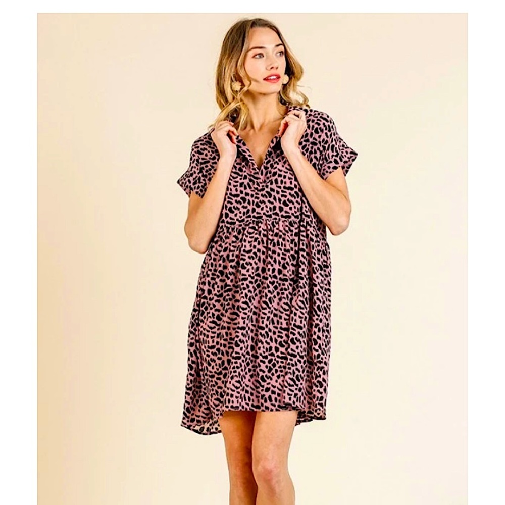 EUC! Umgee Animal Print Dress Size XL